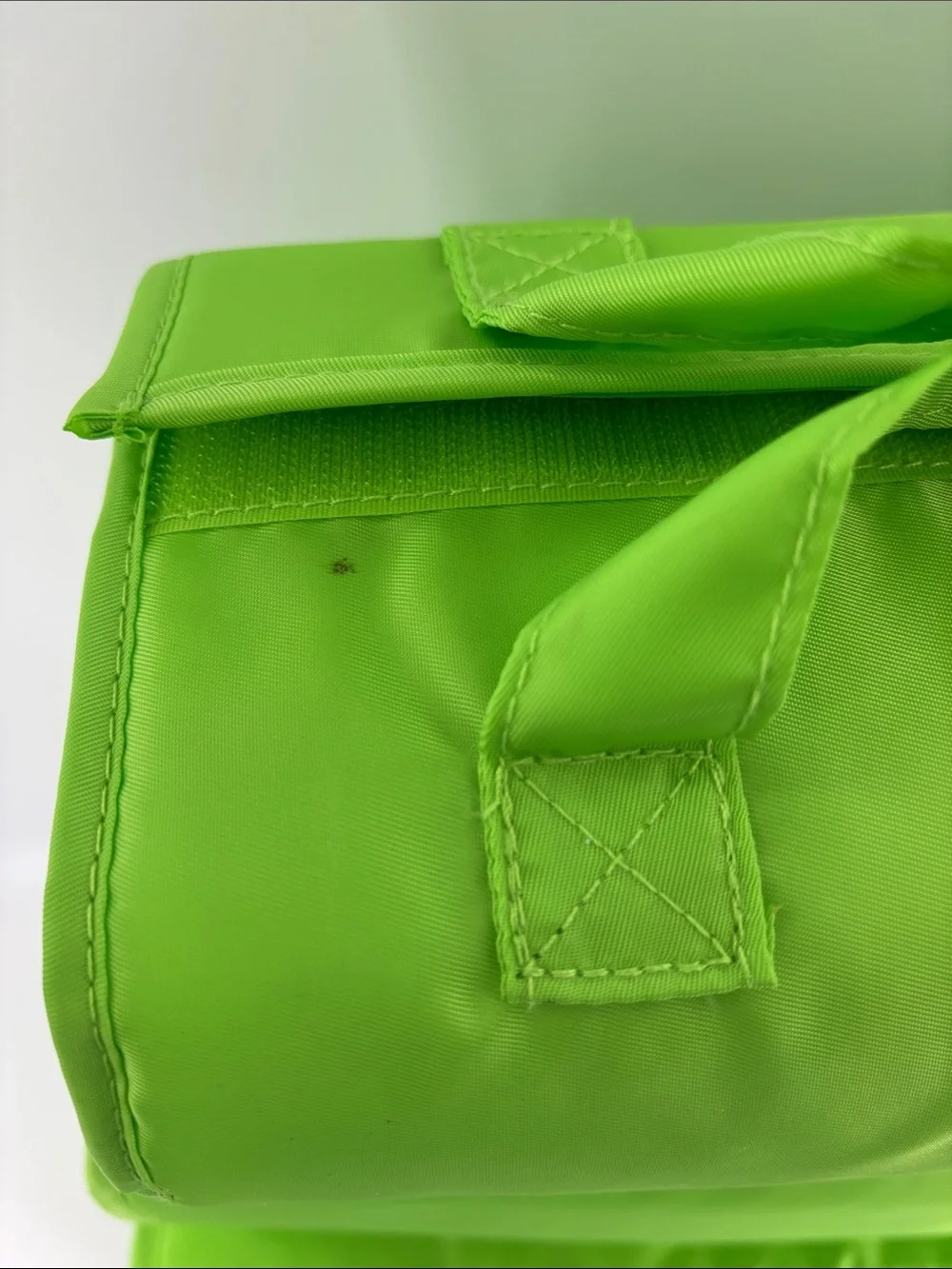 Joy Mangano Bright Lime Green Nesting Cosmetic Bag Set